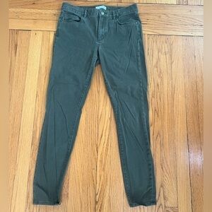 LOFT Olive Green Super Soft Skinny Jeans Size 28 6